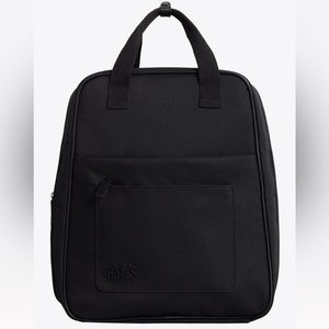 NWT beis black expandable backpack